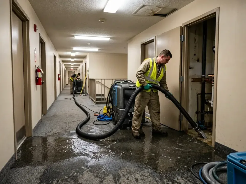 multi-unit-apartment-hallway-f-005 — frequently asked questions, Emergency Burst Pipe Water Extraction & Removal in Elk Ridg…